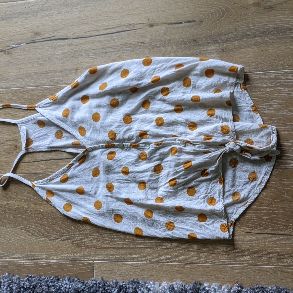 NWOT polka dot cami